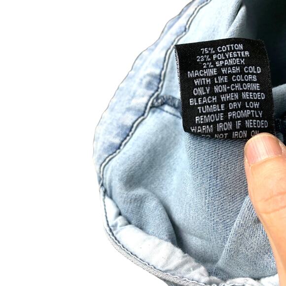 Encrypted Jean Jacket Womens M Blue Denim Graffiti Streetwear Sleeves 1980s - Picture 11 of 11